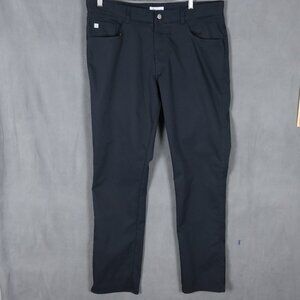Peter Millar EB66 Five Pocket Performance Pants Mens 36x32 Black Golf Chinos